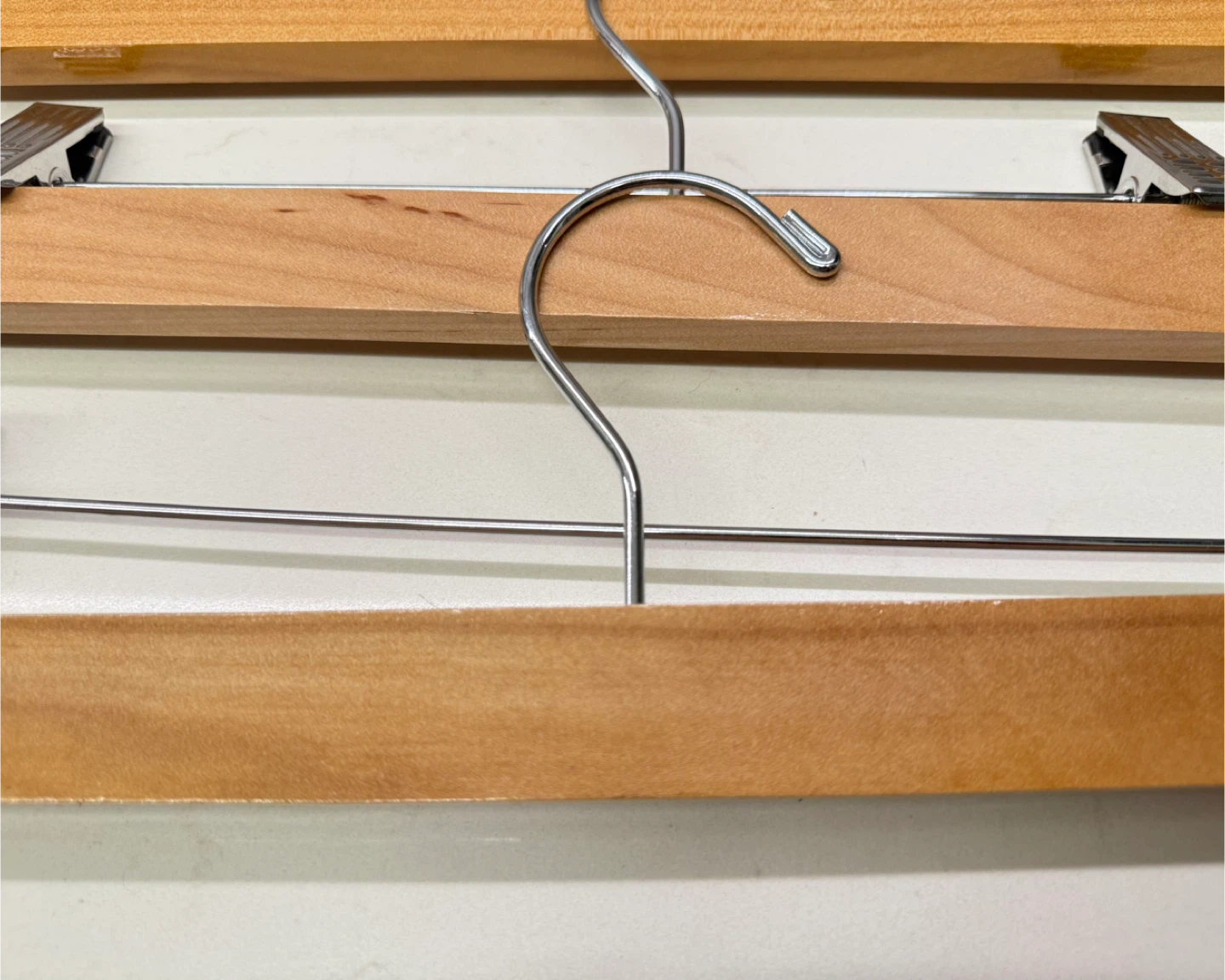 $1 each New Wood Pants Hangers with Clips - photo 3