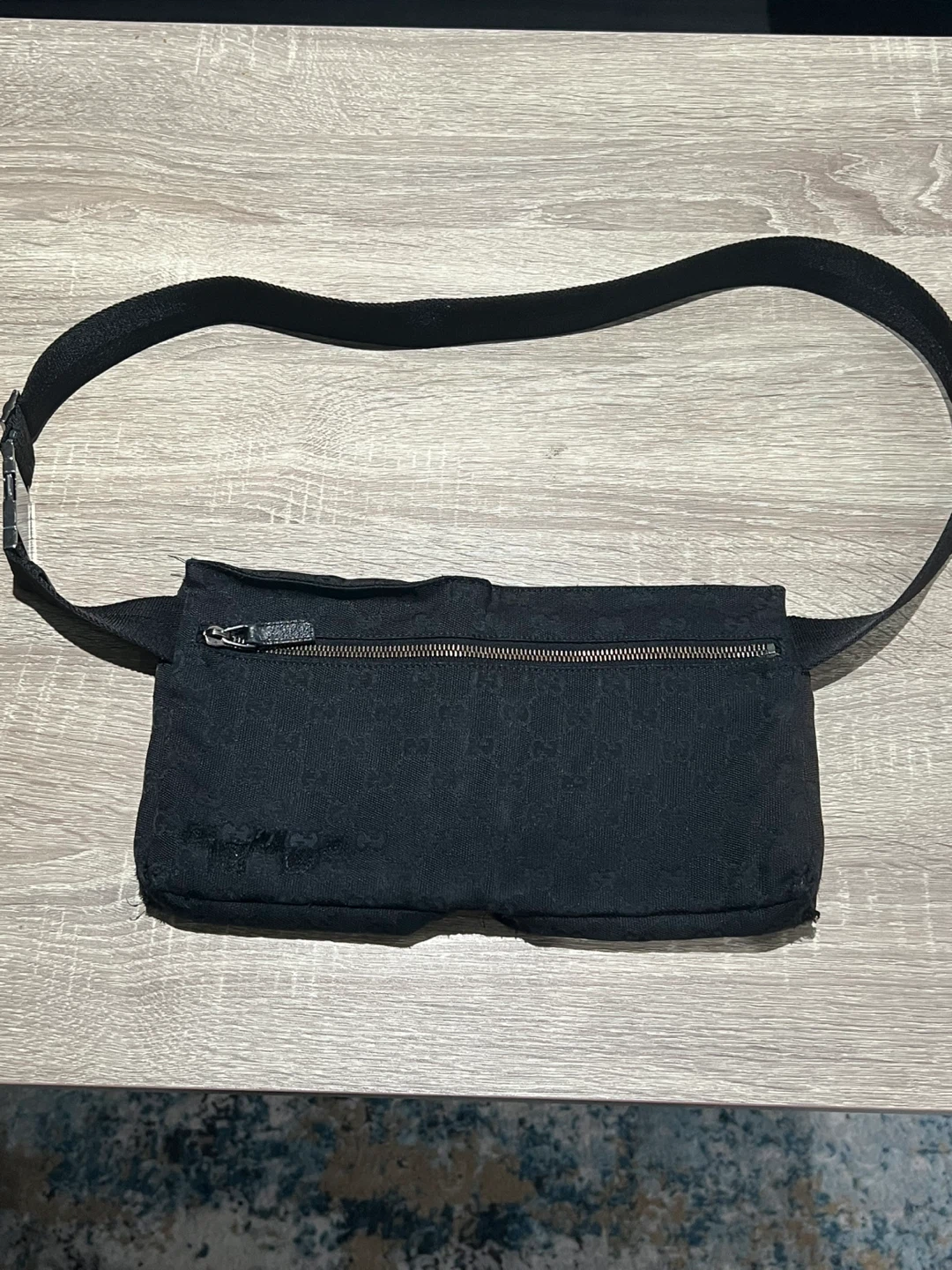 Gucci Black GG Canvas Belt Bag - photo 2