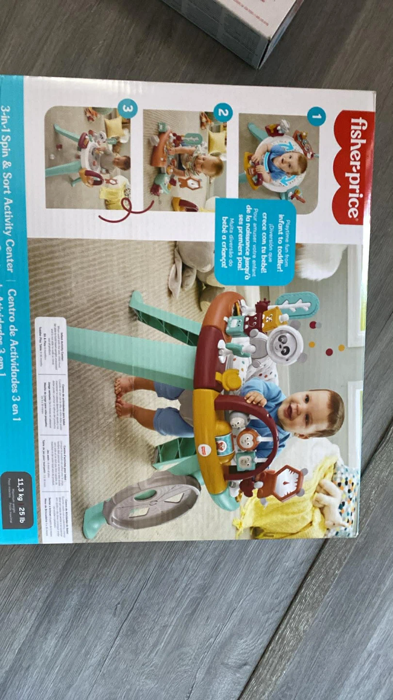 Fisher-Price 3-in-1 Spin & Sort Activity Center
