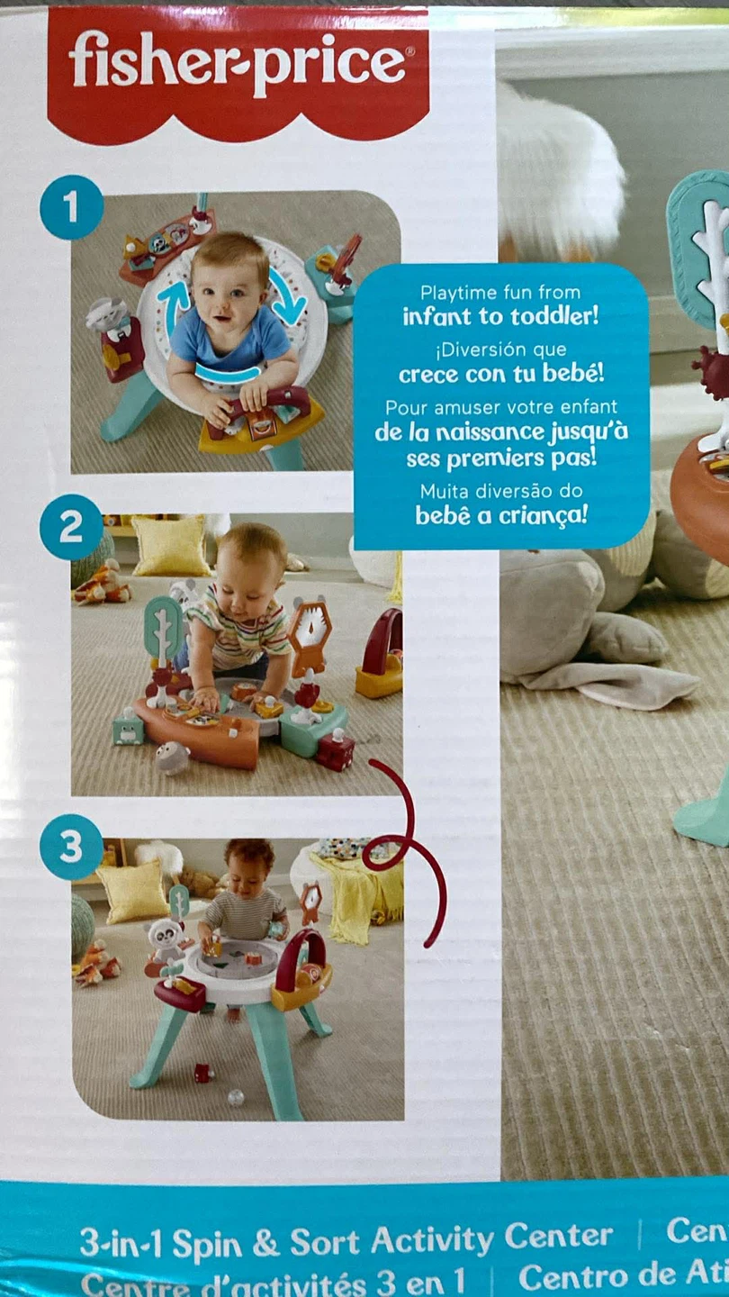 Fisher-Price 3-in-1 Spin & Sort Activity Center - photo 2