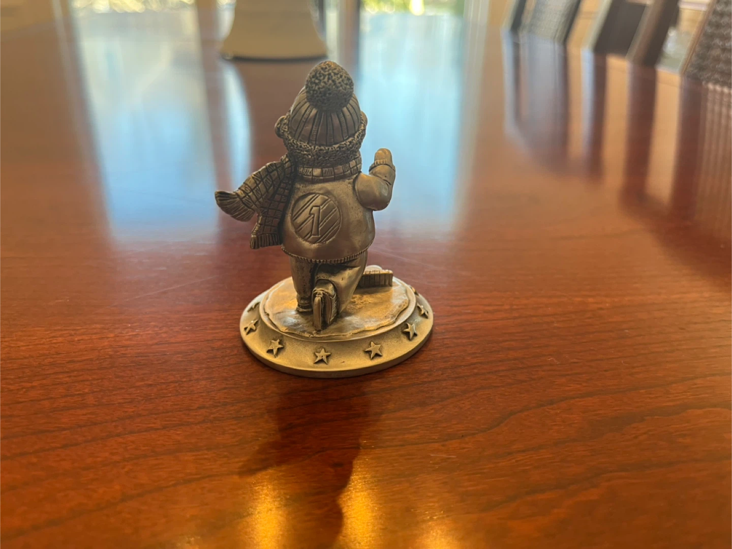 Seagull Pewter Hockey Bear statue - photo 2