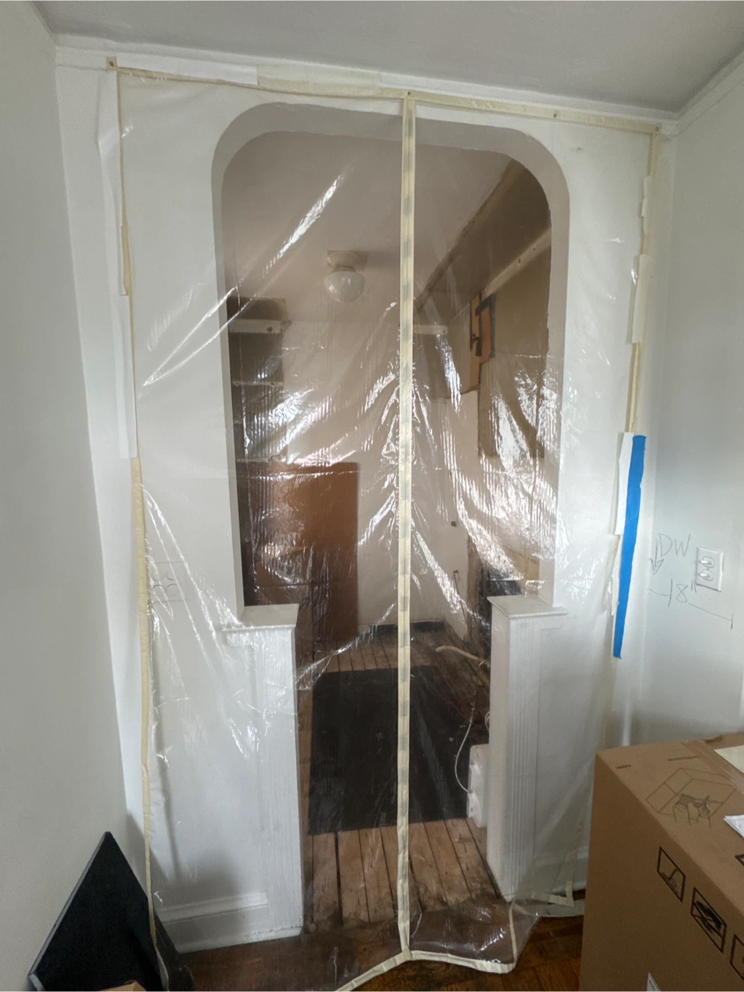 Clear Plastic Dust Barrier Sheeting