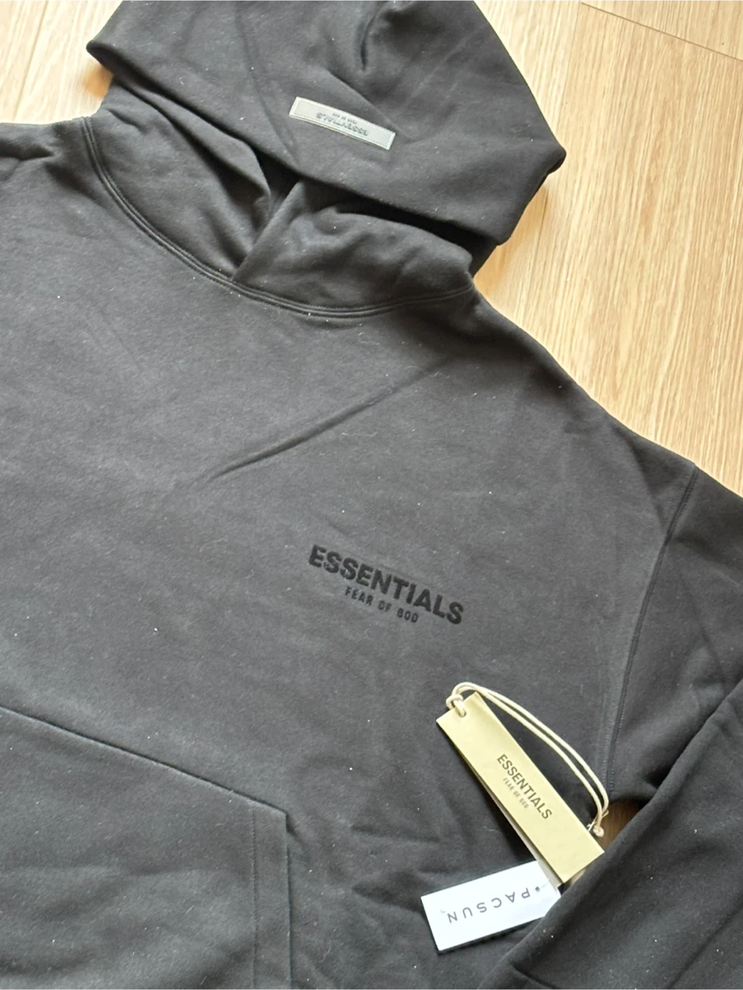 New Essentials Fear of God Black Hoodie Size Small - photo 2