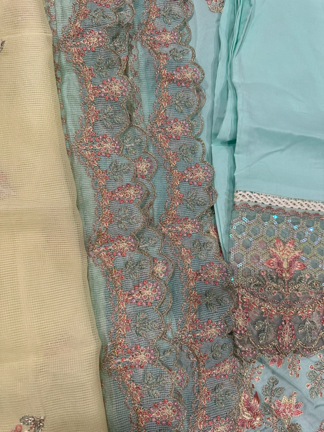 Embroidered Kameez Shalwar Suit with Dupatta - photo 5