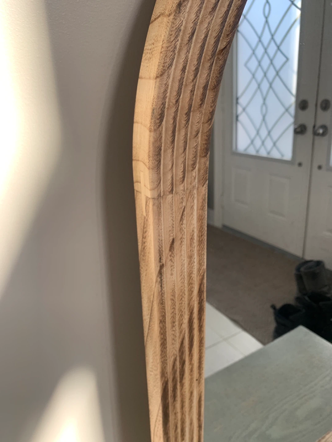 Arched Wood Mirror - photo 2