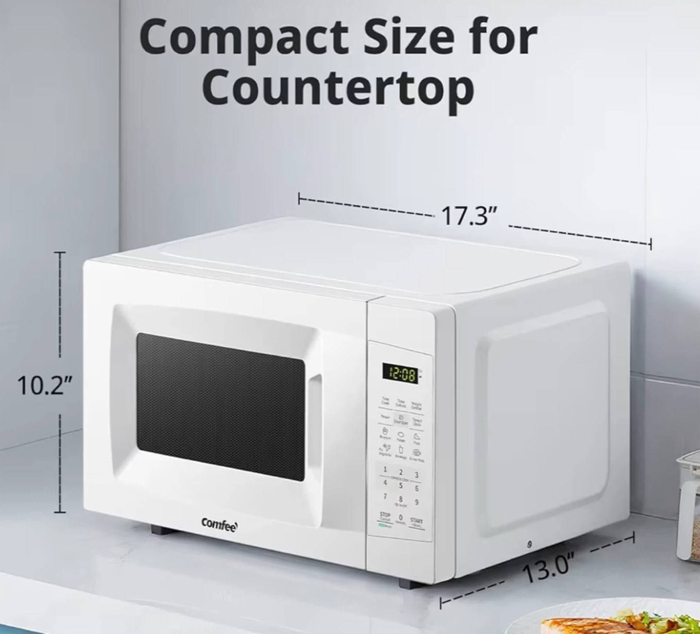 Comfee White Microwave Oven