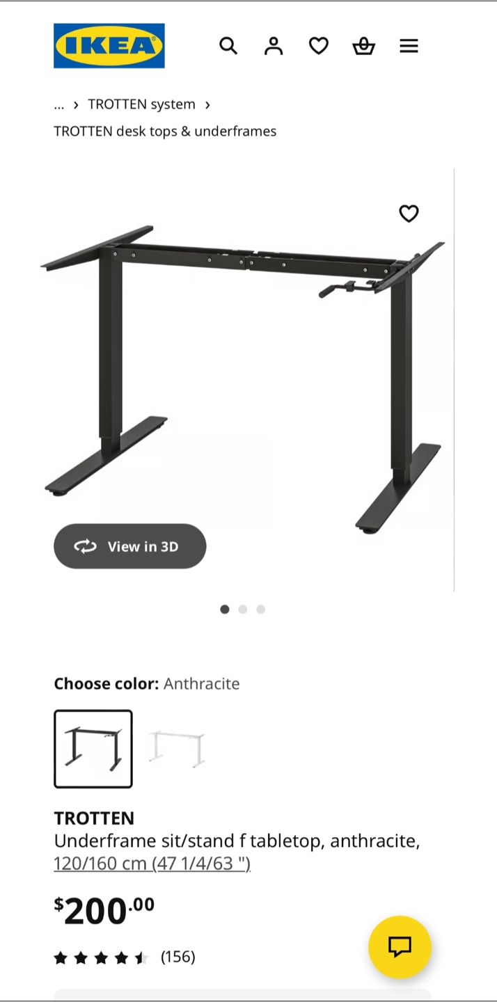 IKEA adjustable desk FREE cable organizer - photo 3