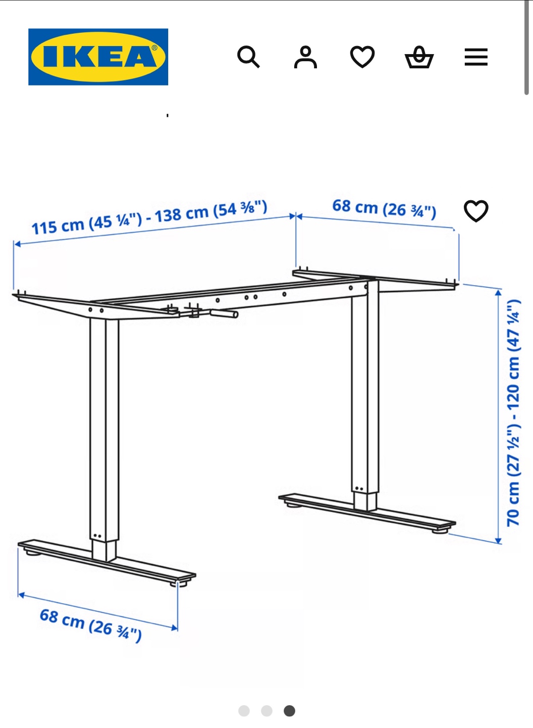 IKEA adjustable desk FREE cable organizer - photo 5