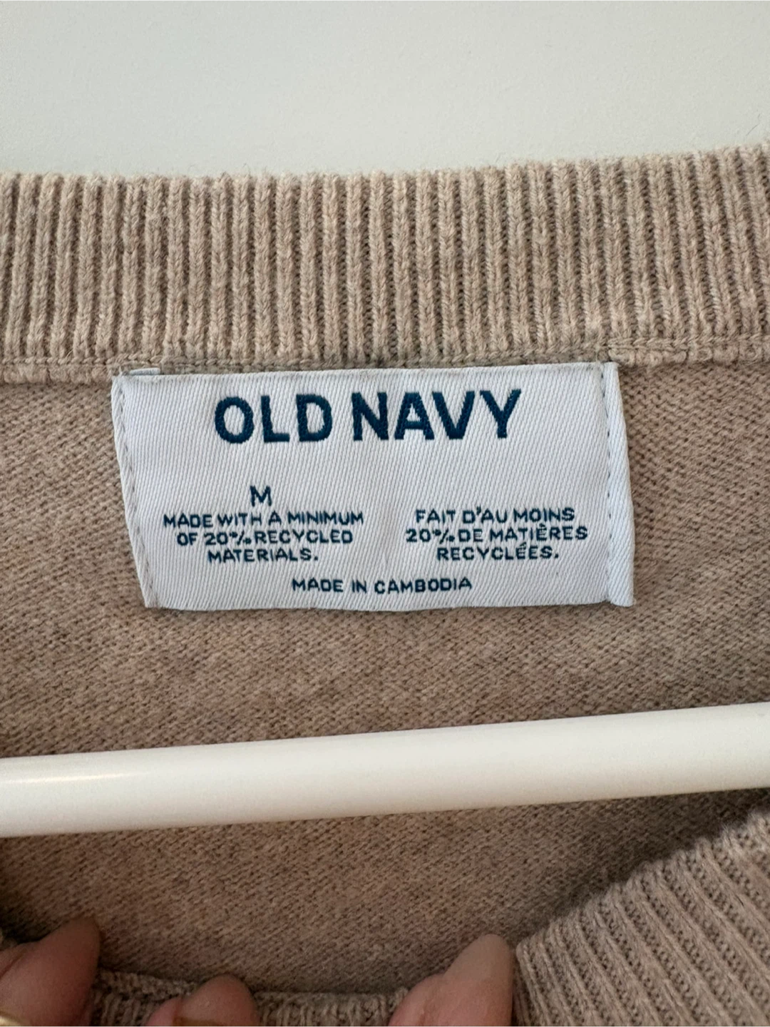 Old Navy Crew Neck Sweater - Beige - Size M - photo 2