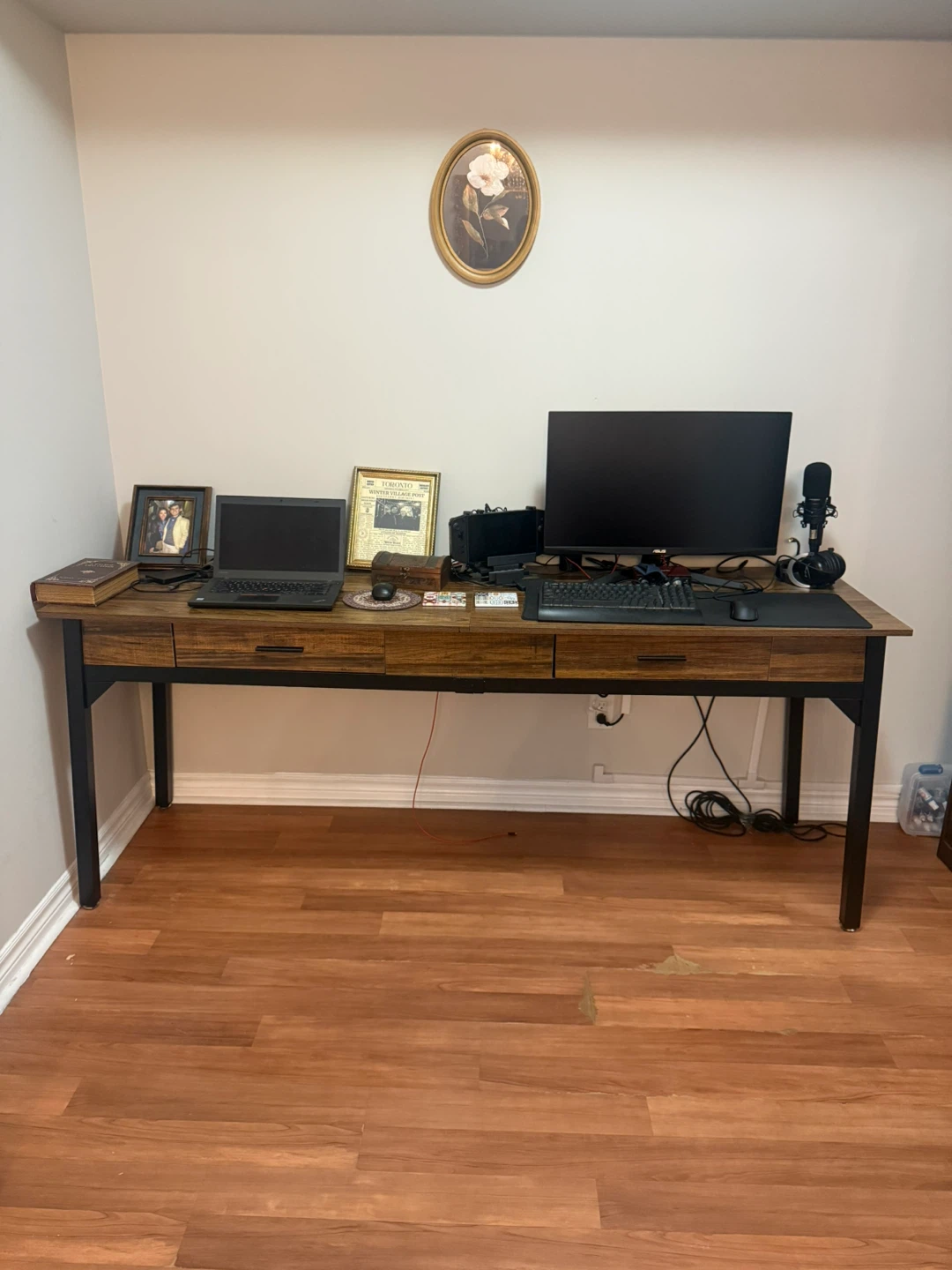 Extra long computer desk - photo 2