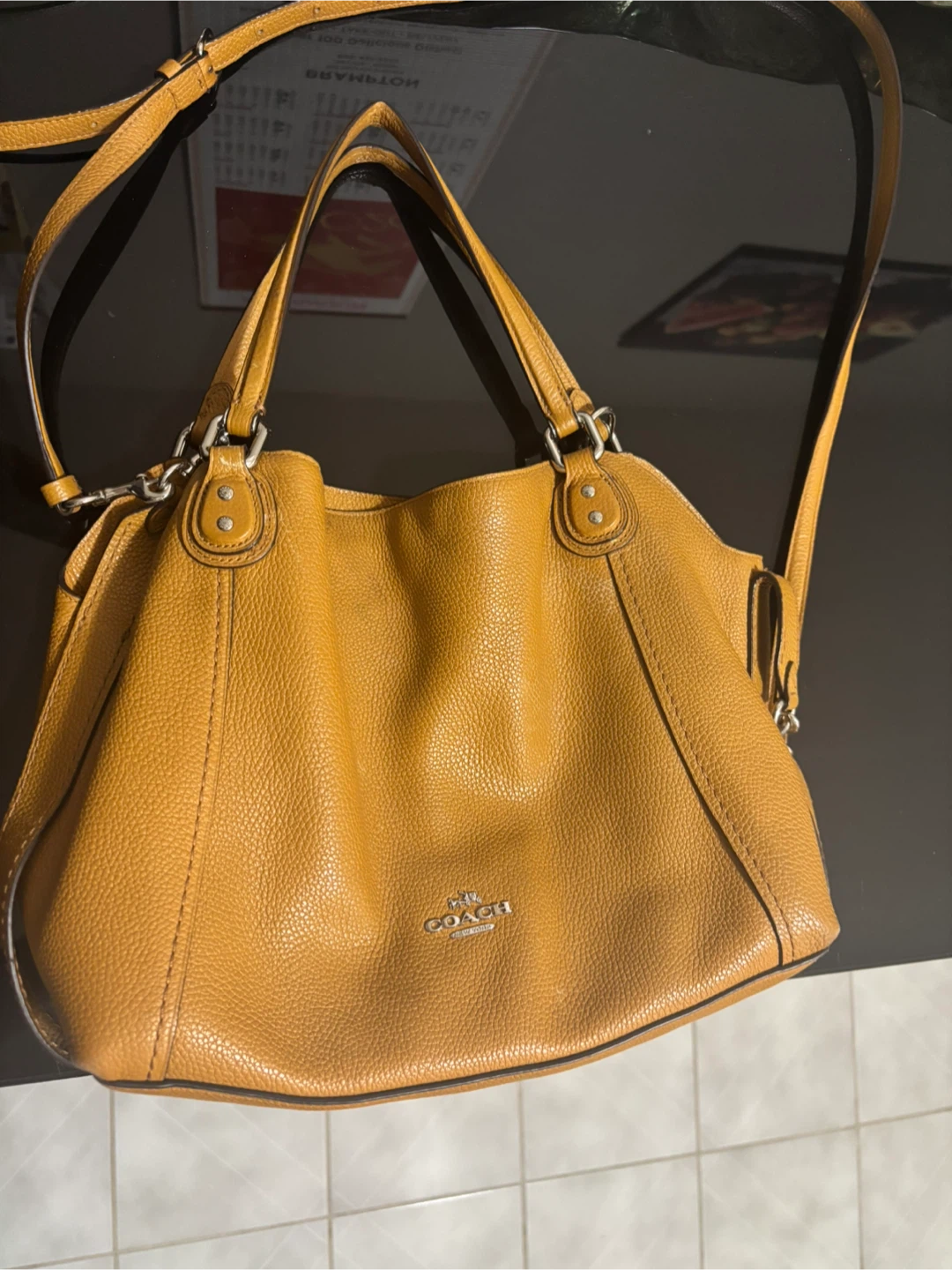 Coach Leather Hobo Shoulder Bag