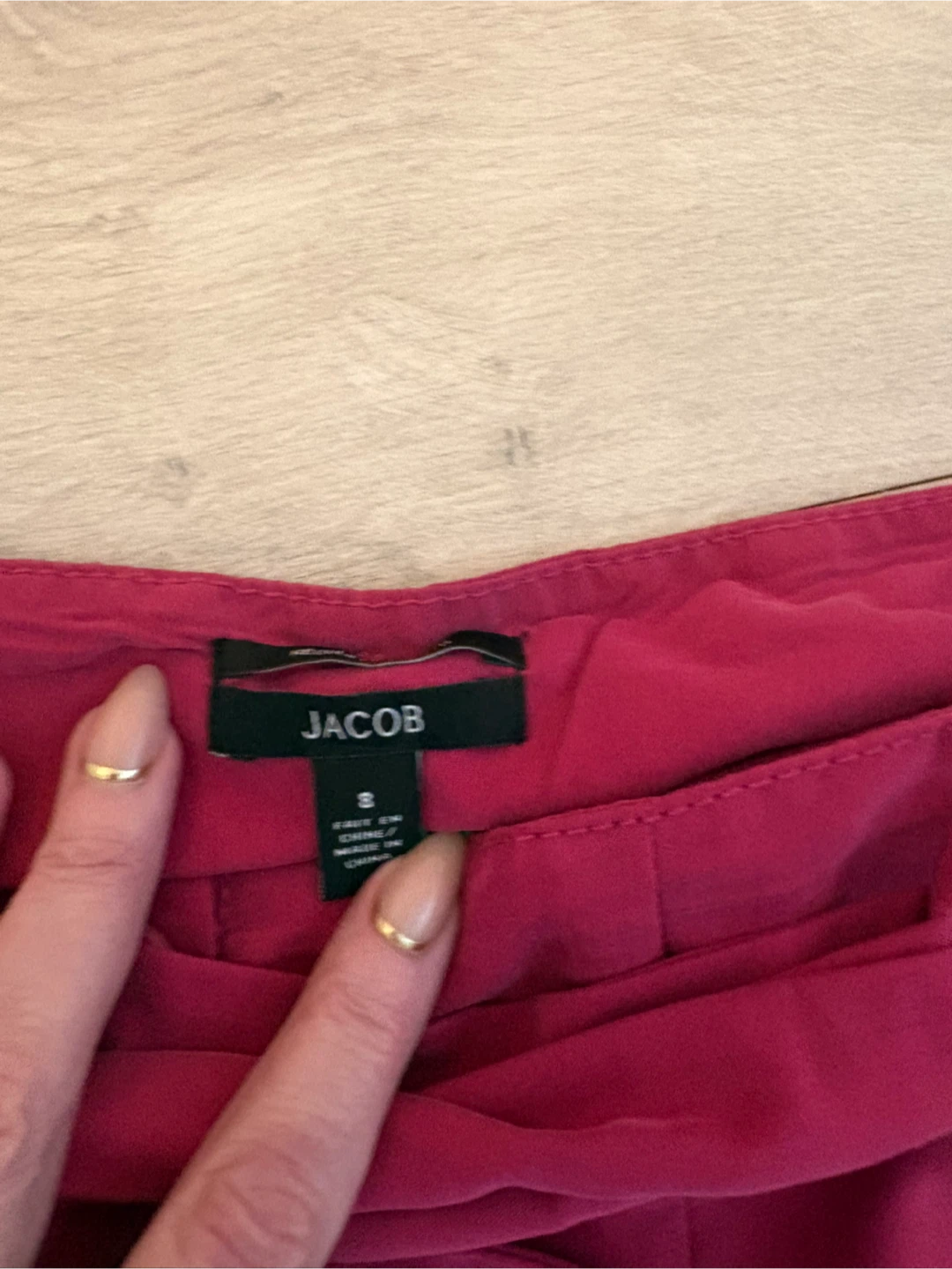Jacob Pink Belted High-Waisted Pants - photo 2