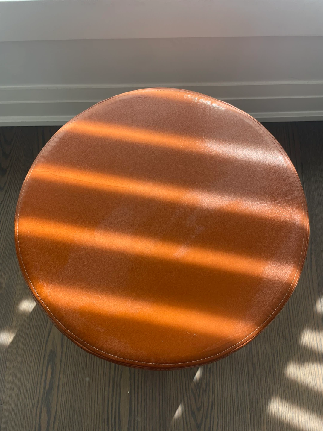 Faux Leather Ottoman - photo 3