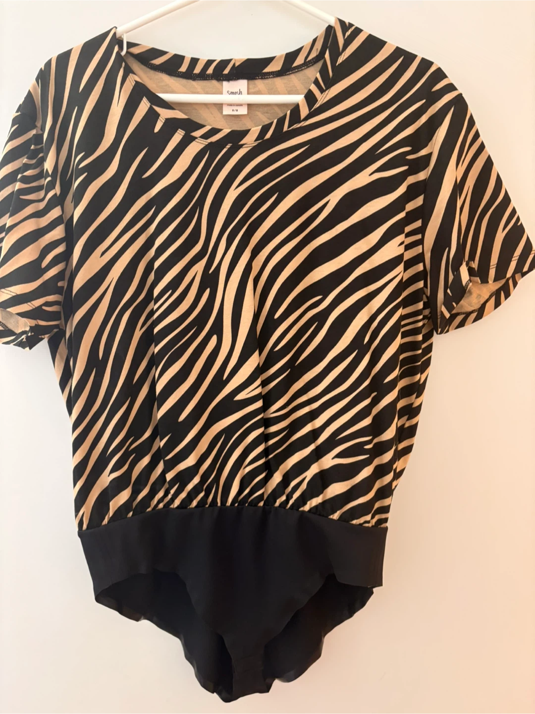 Smash + Tess Zebra Print Bodysuit