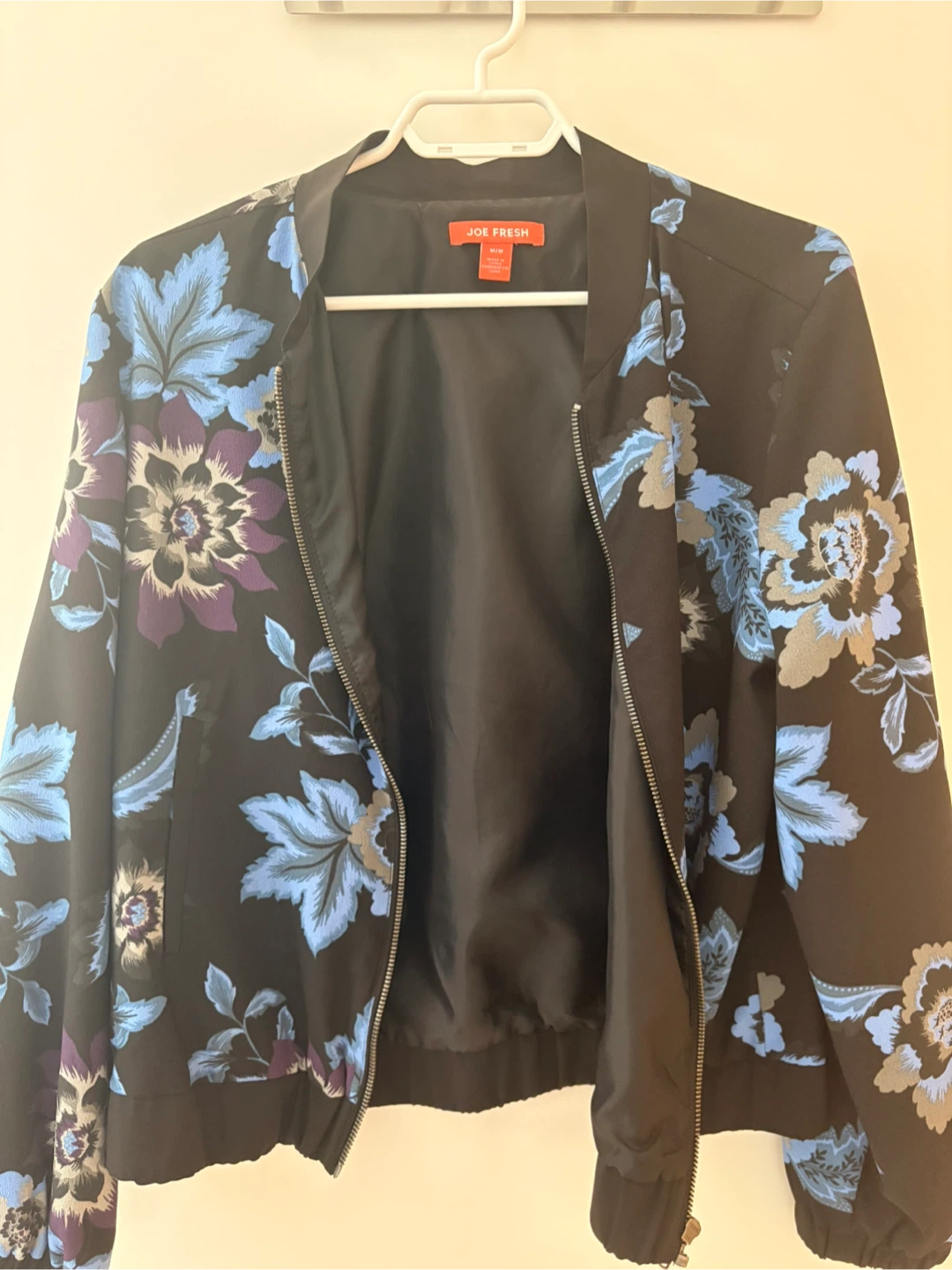 Joe Fresh Bomber Jacket Floral Print