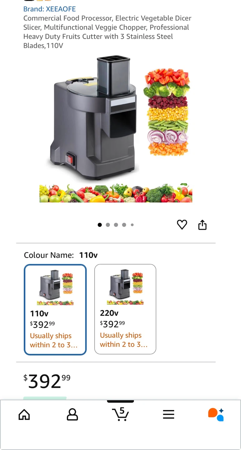 New! Commercial Food Processor