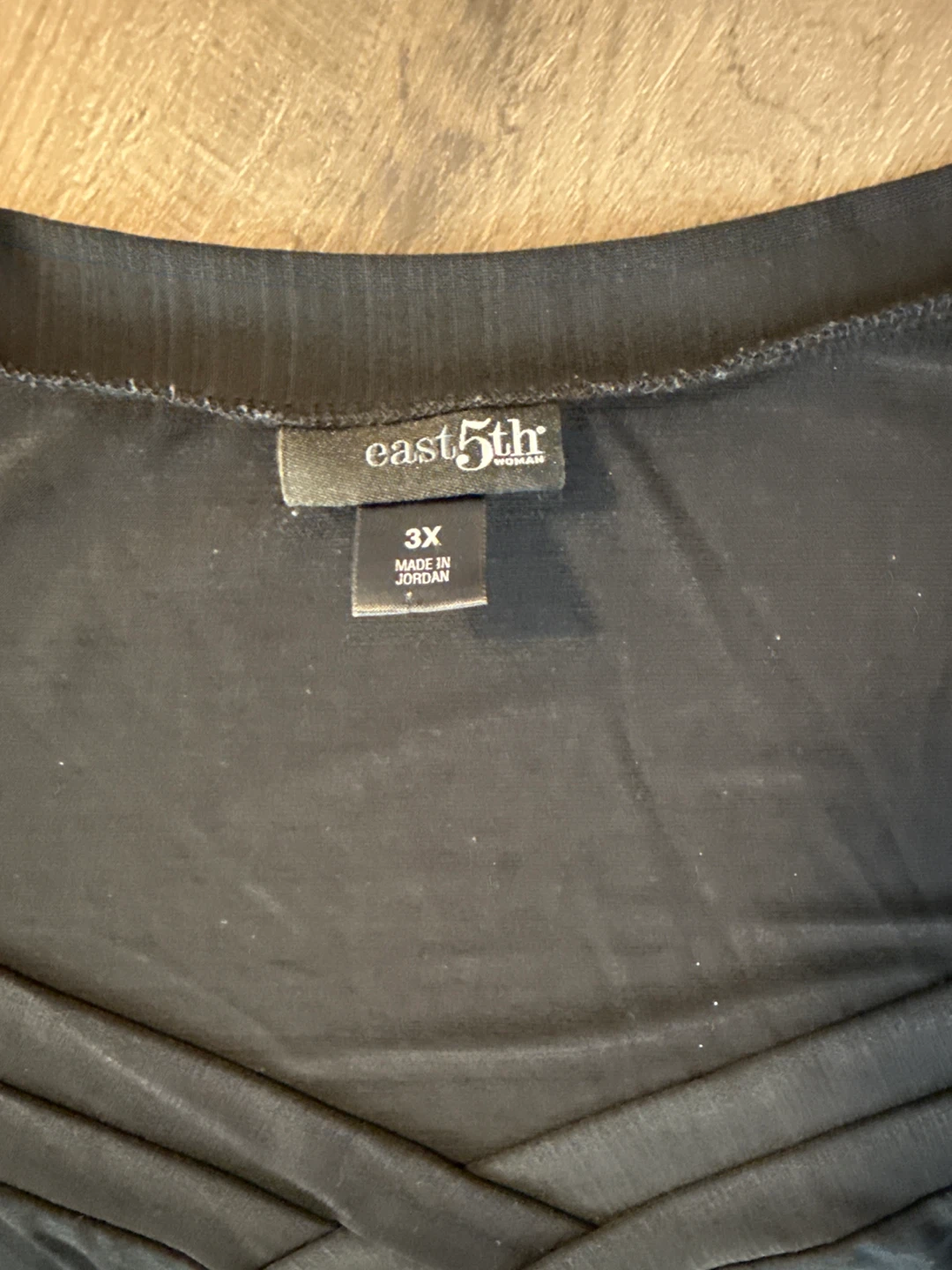 East 5th Woman Black 3X V-Neck Top - photo 3