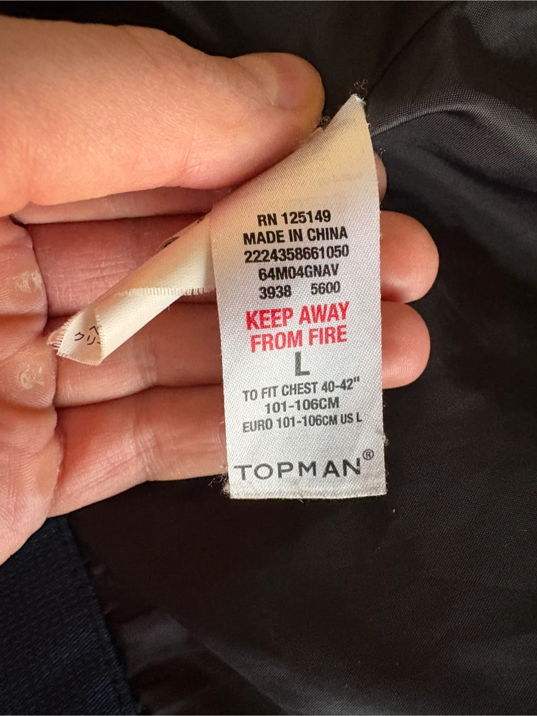Topman Navy Pea Coat - photo 3
