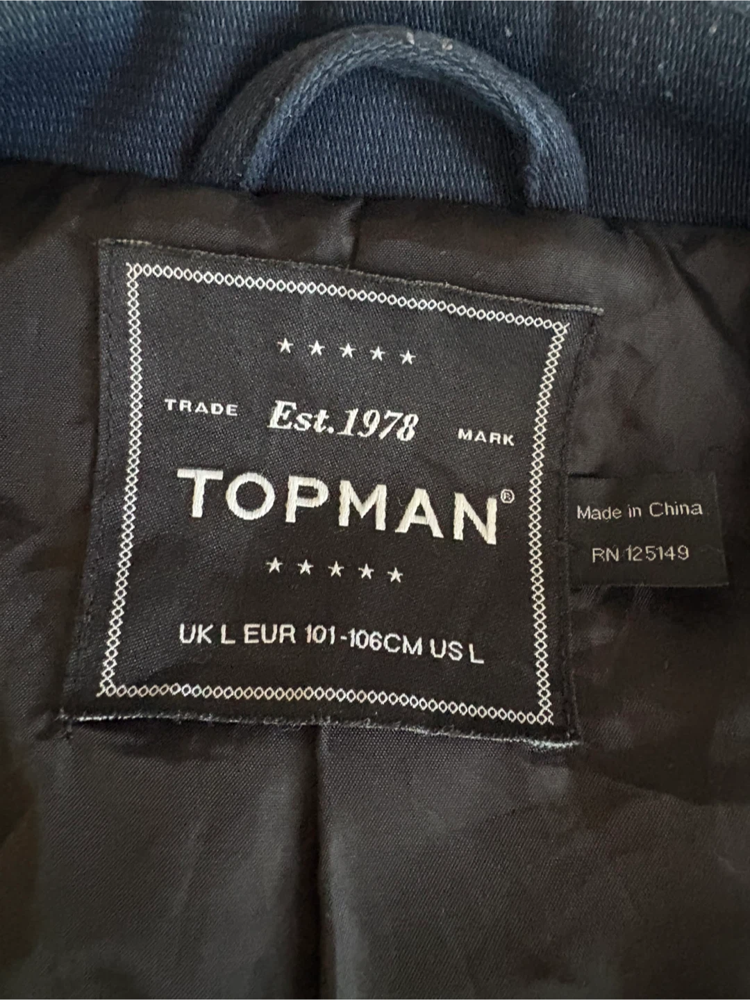 Topman Navy Pea Coat - photo 2