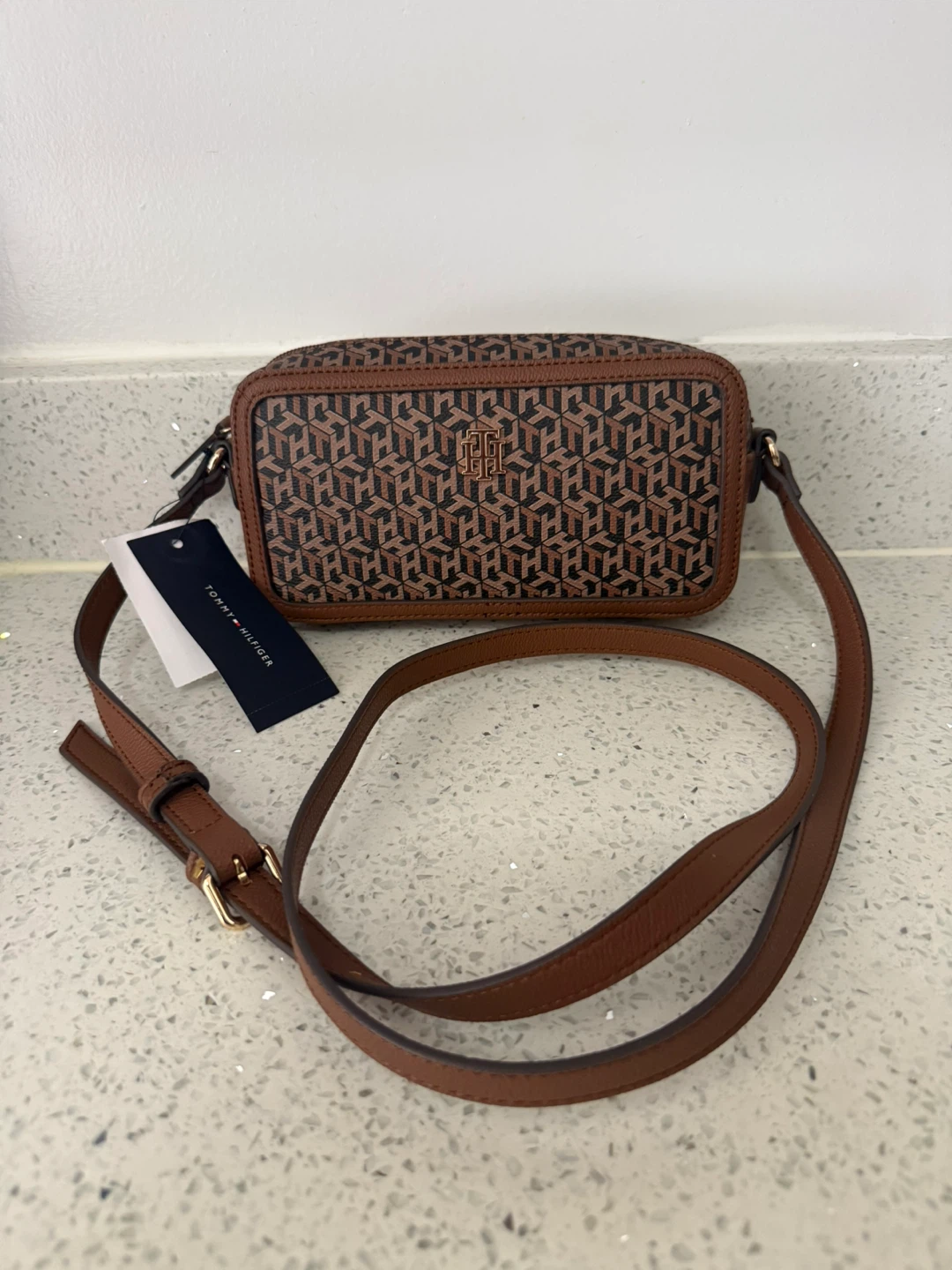 Tommy Hilfiger Monogram Camera Bag