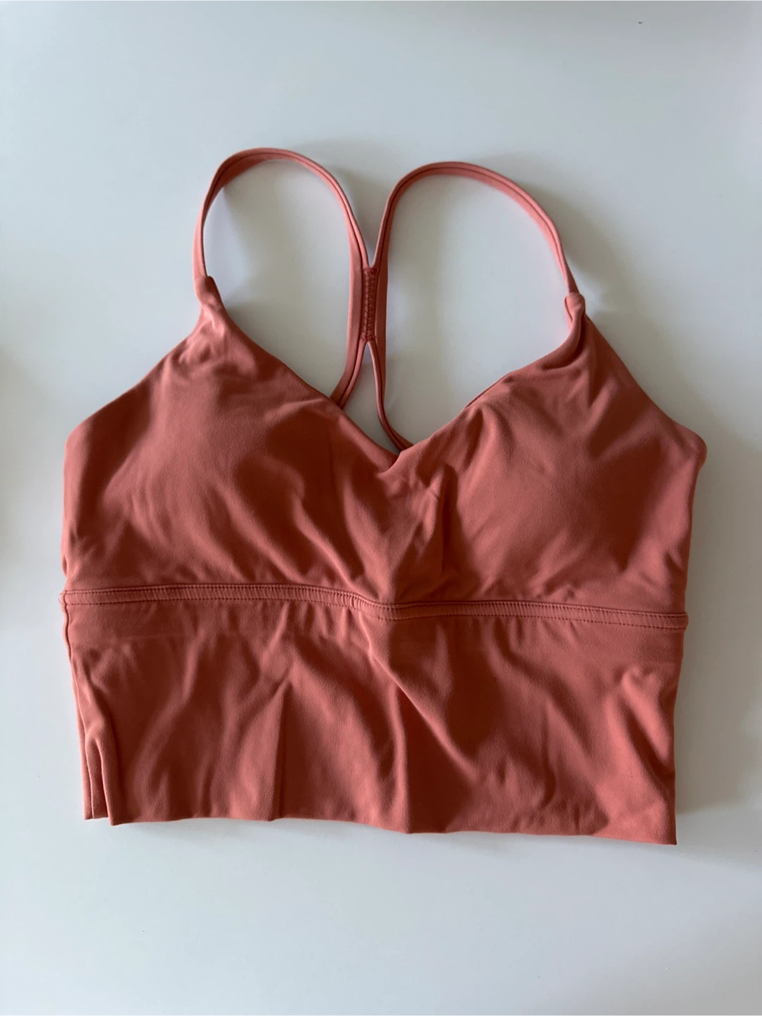 Sports Bra Top (padded) - Grey & Peach - photo 2