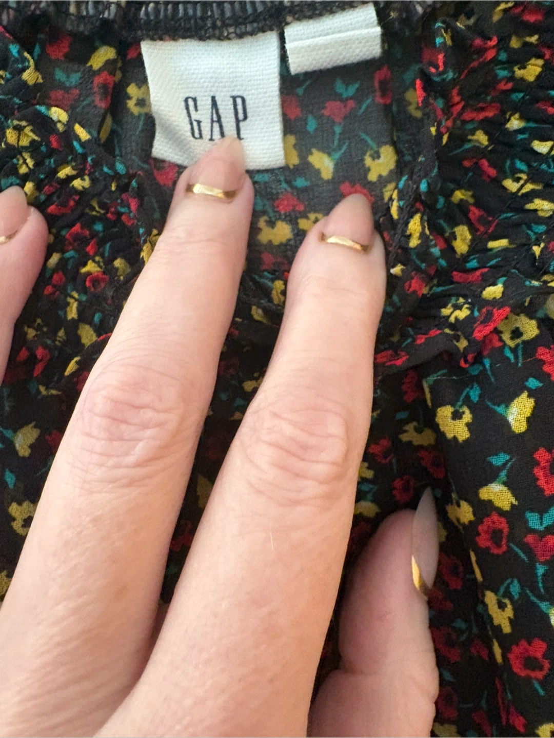GAP Floral Print Long Sleeve Blouse - photo 4