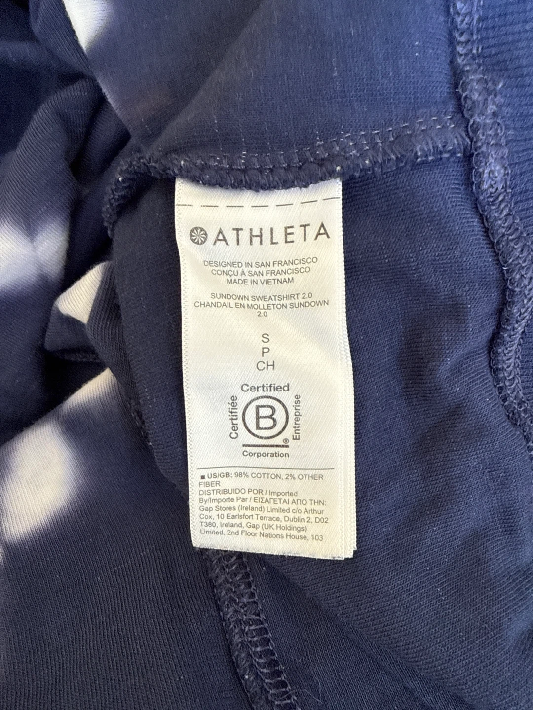 Athleta Sundown Sweatshirt 2.0 Tie-Dye Pullover Top Size S - photo 4