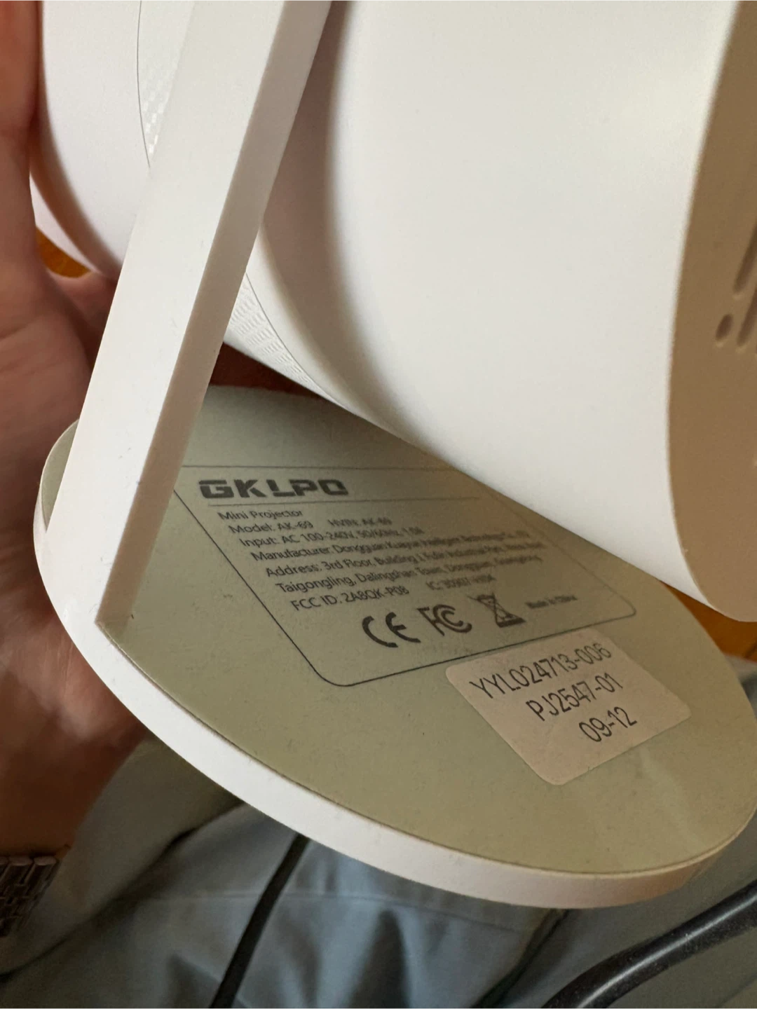 GK LPO Mini Projector - White - photo 3