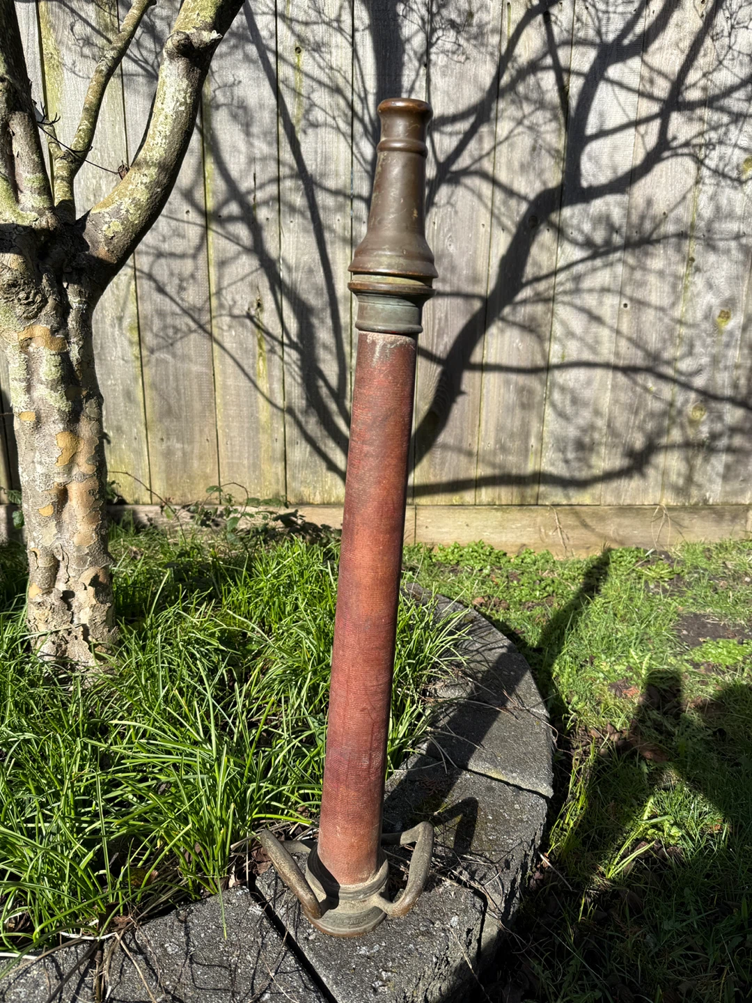 Vintage 1958 Brass Fire Hose Nozzle