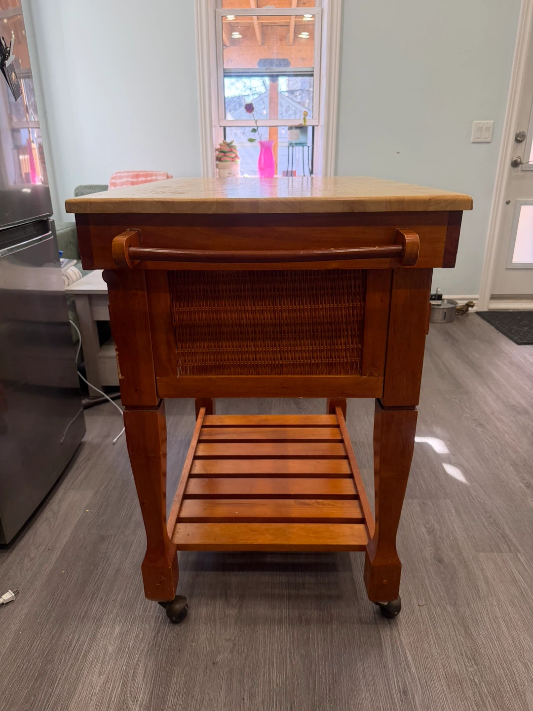 Wooden Kitchen Cart with Baskets - photo 3