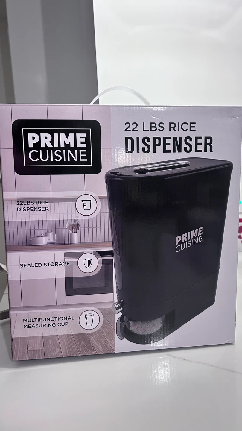 NEW 22 lbs Rice Dispenser – Airtight Kitchen Storage Container