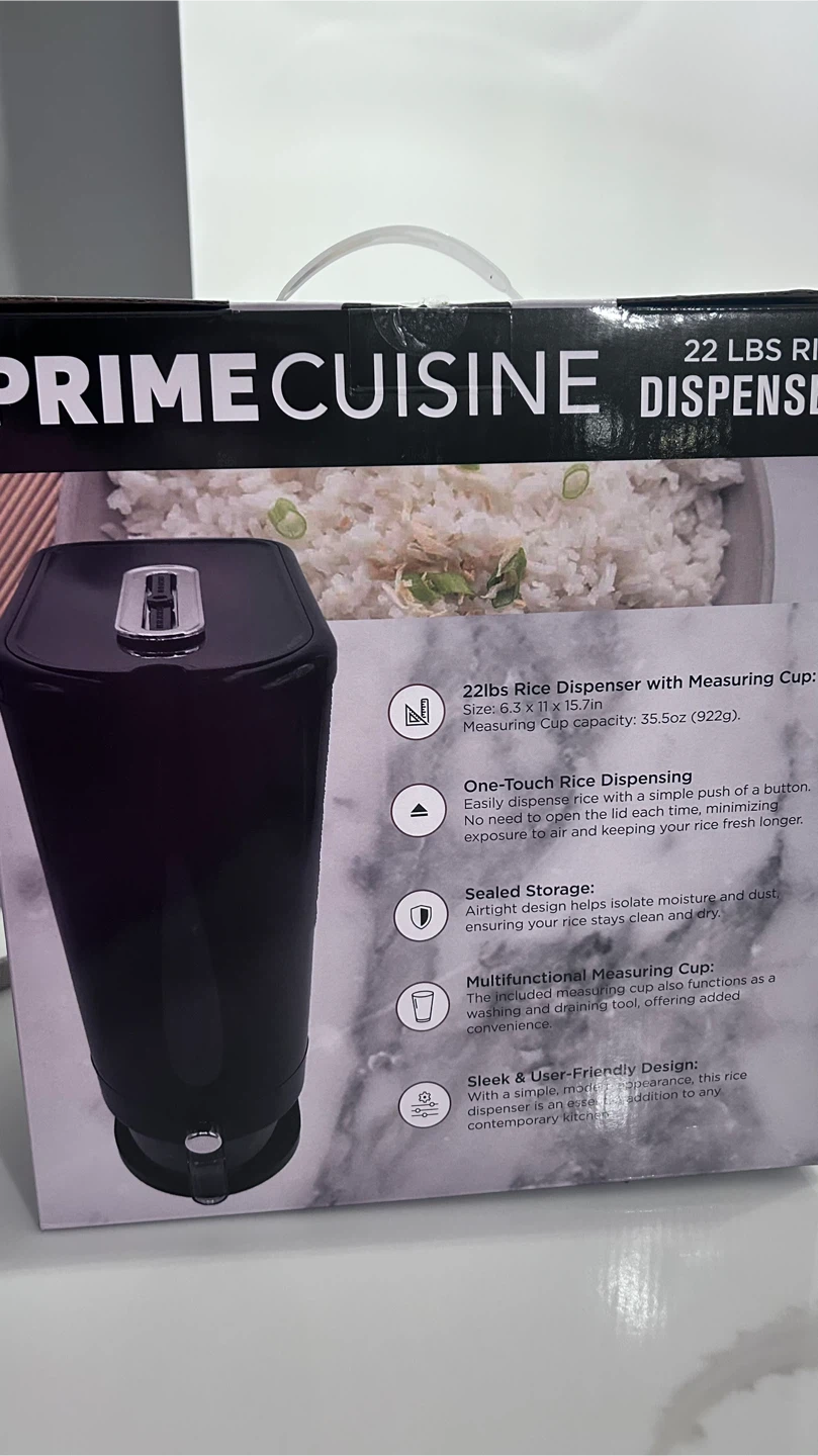 NEW 22 lbs Rice Dispenser – Airtight Kitchen Storage Container - photo 3