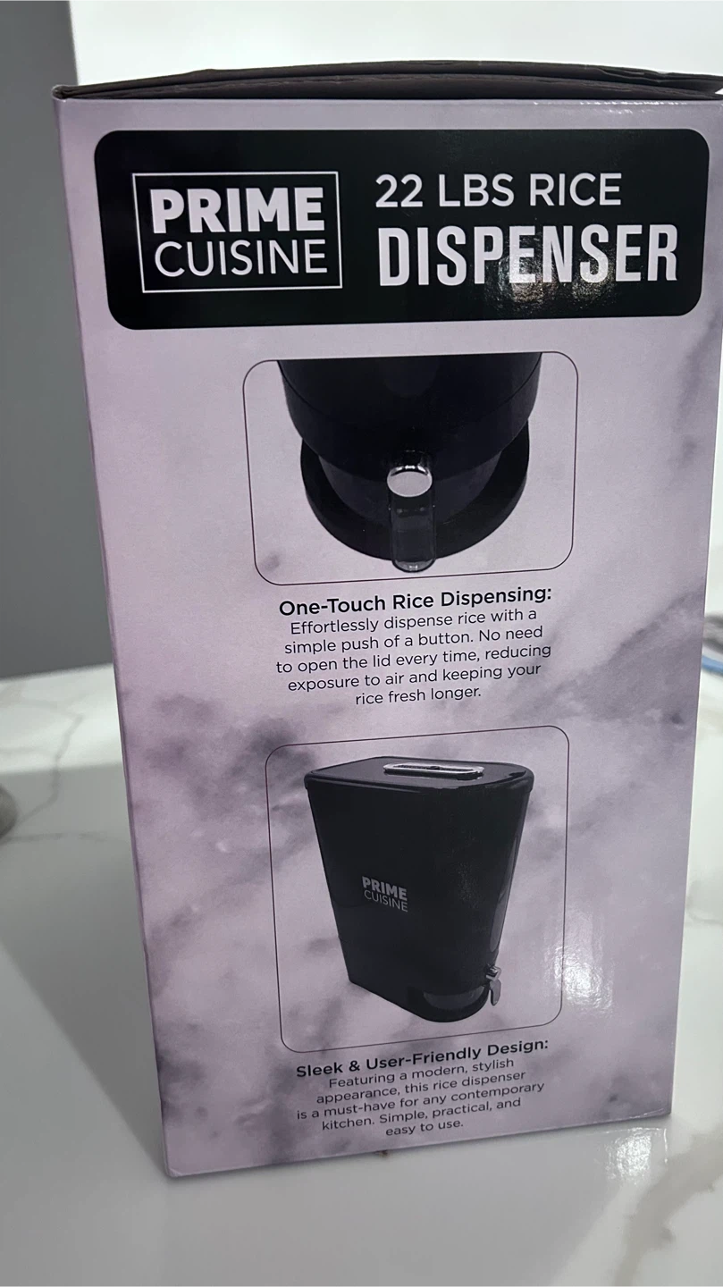 NEW 22 lbs Rice Dispenser – Airtight Kitchen Storage Container - photo 4