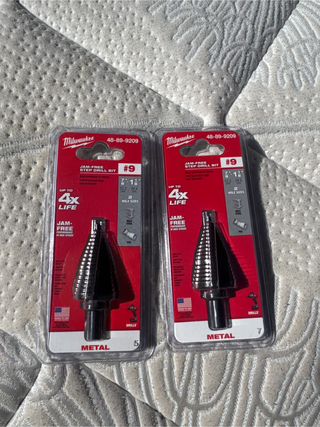 Milwaukee #9 Jam-Free Step Drill Bit 7/8"-1 1/8"