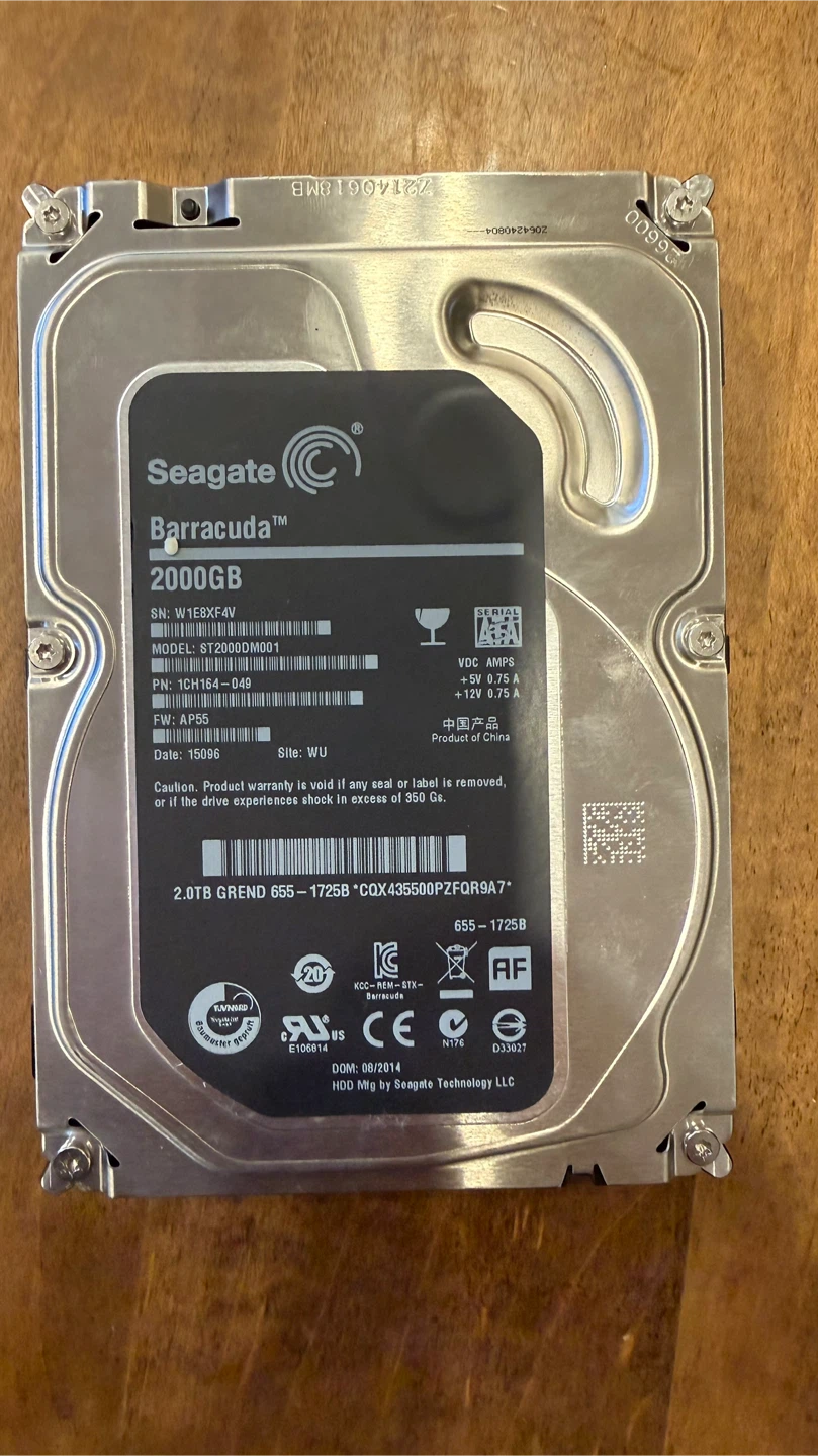 Seagate Barracuda 2TB Hard Drive