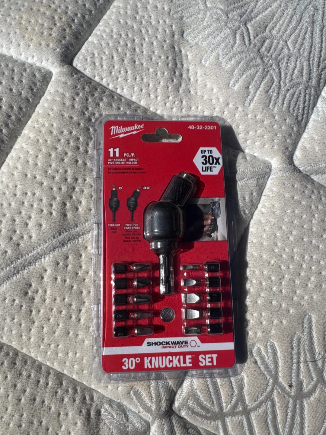 Milwaukee 11-Piece 30° Knuckle Impact Pivoting Bit Holder Set