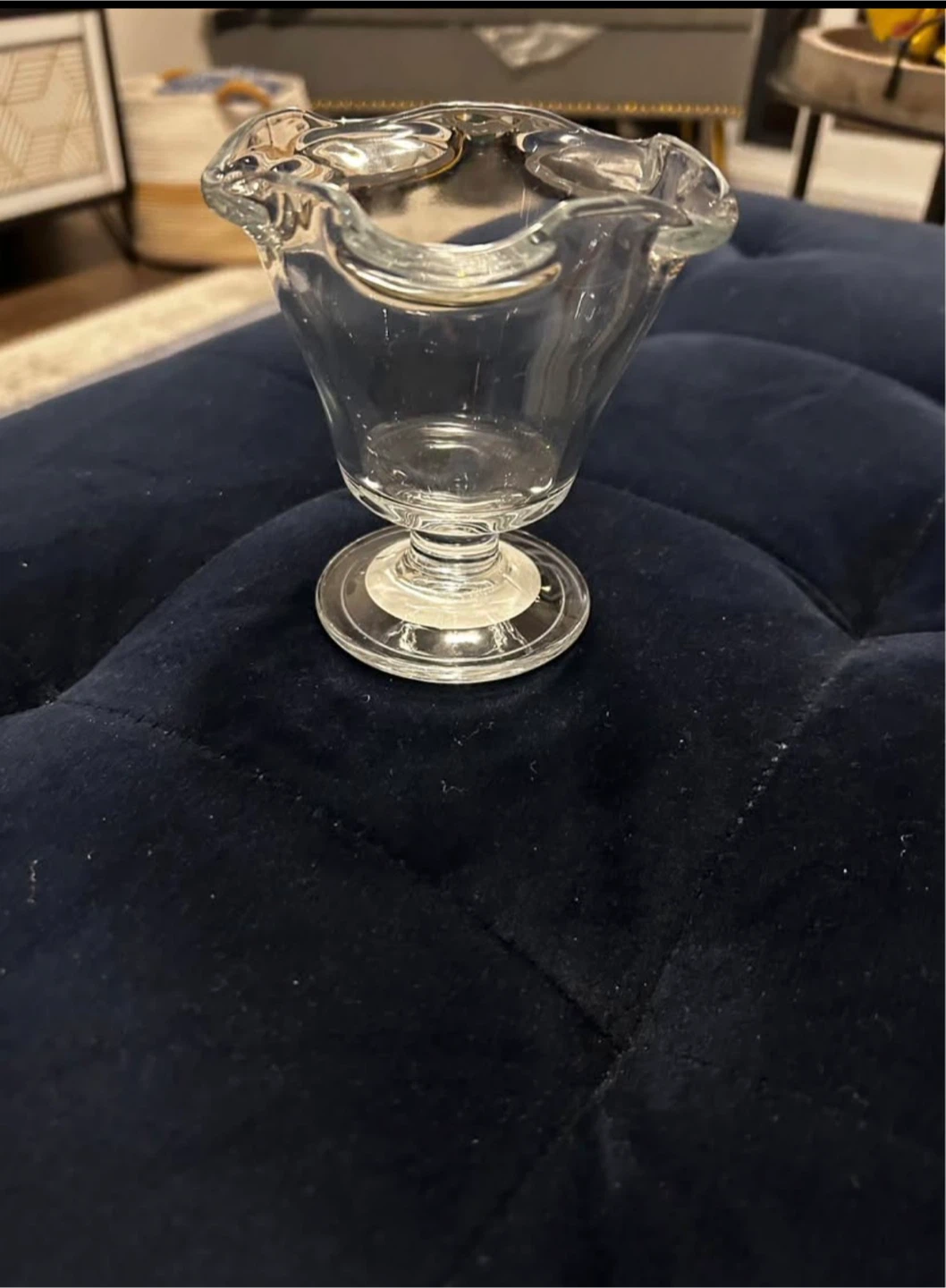 Set of 6 Glass Sundae footed bowl