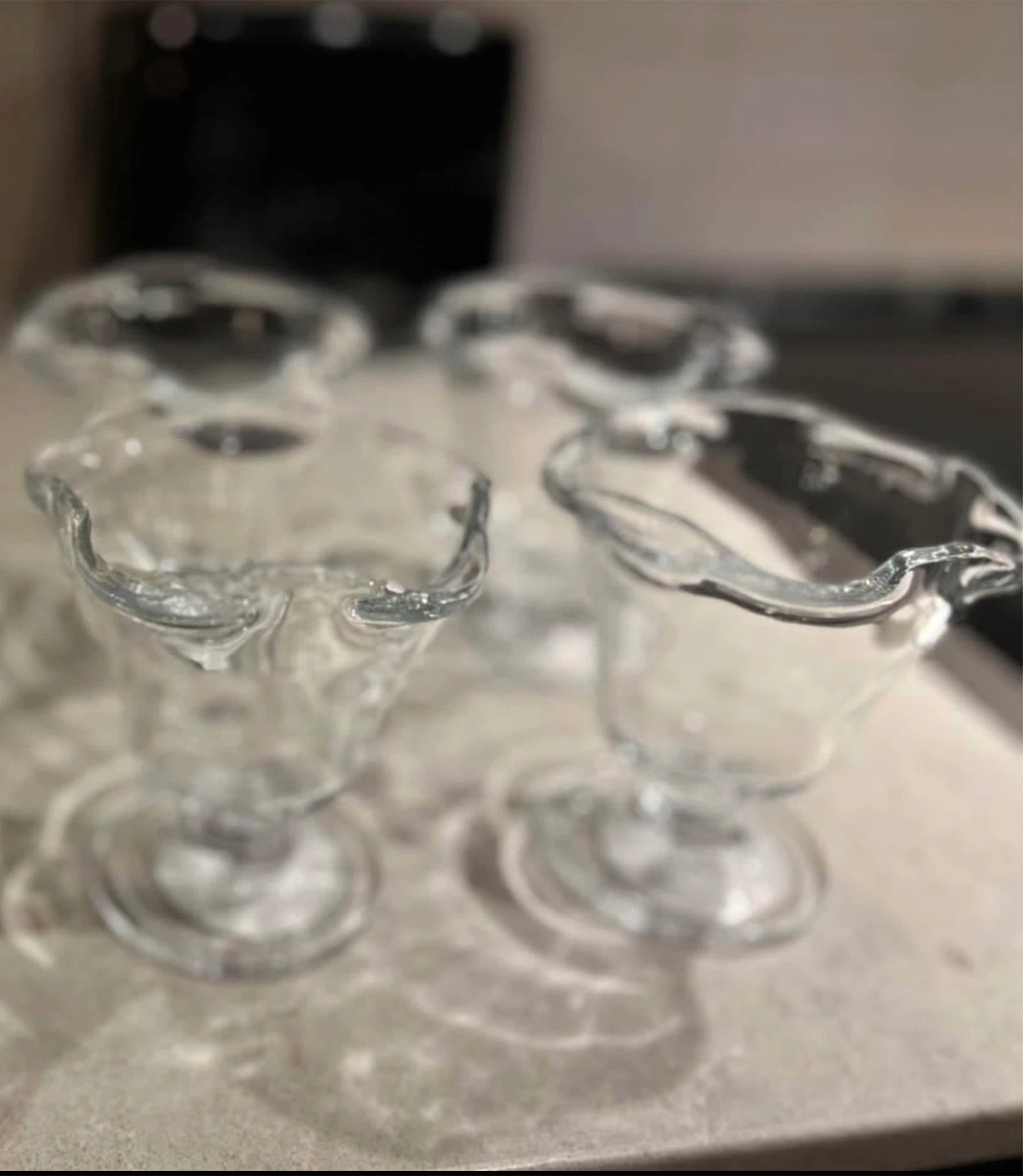 Set of 6 Glass Sundae footed bowl - photo 2