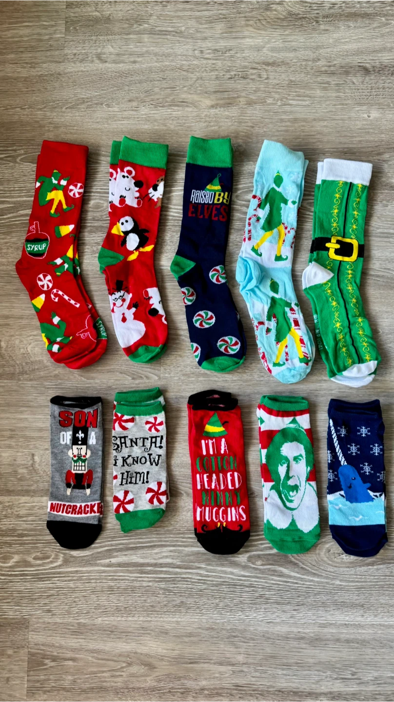 NEW - Christmas Tree Shaped Storage with Socks
