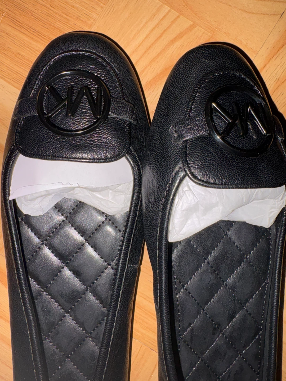 Michael Kors Black Leather Quilted Loafers - photo 4