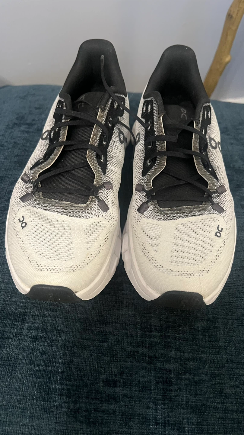 On Cloudmonster Running Shoes White/Black
