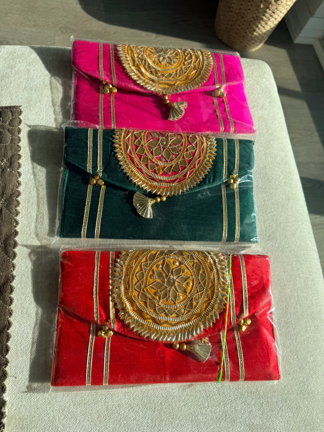 Embroidered Clutches