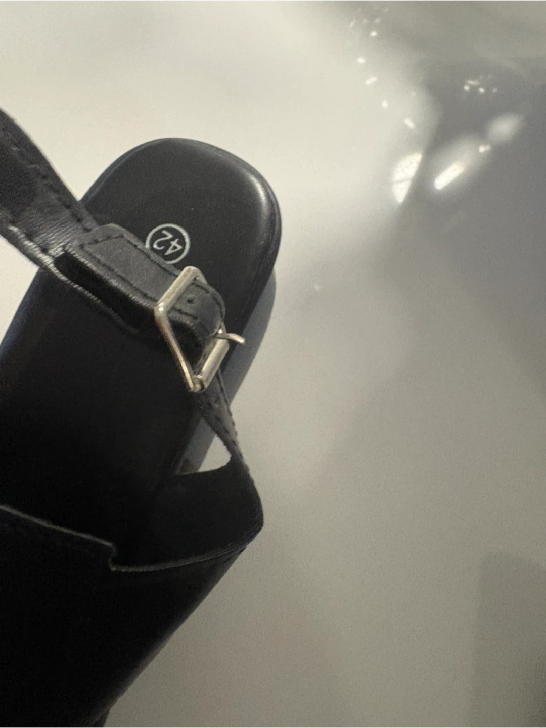 Sandales neuves noires taille 42 - photo 2