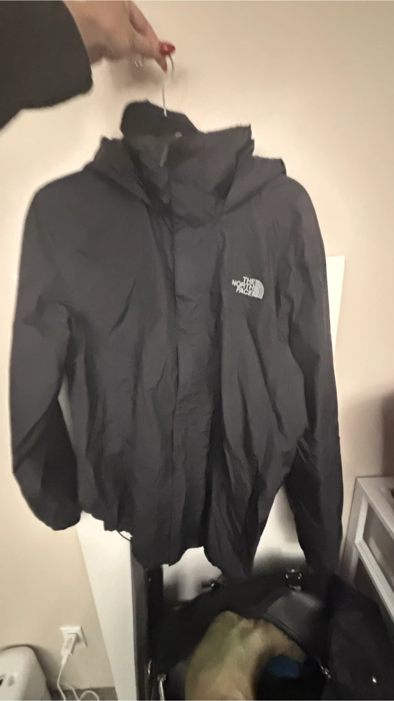 Men’s North Face Black Rain Jacket