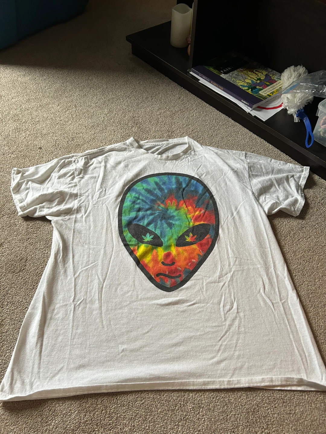 Alien T-Shirt – Spencer’s Graphic Tee – Size XL – Psychedelic - photo 2