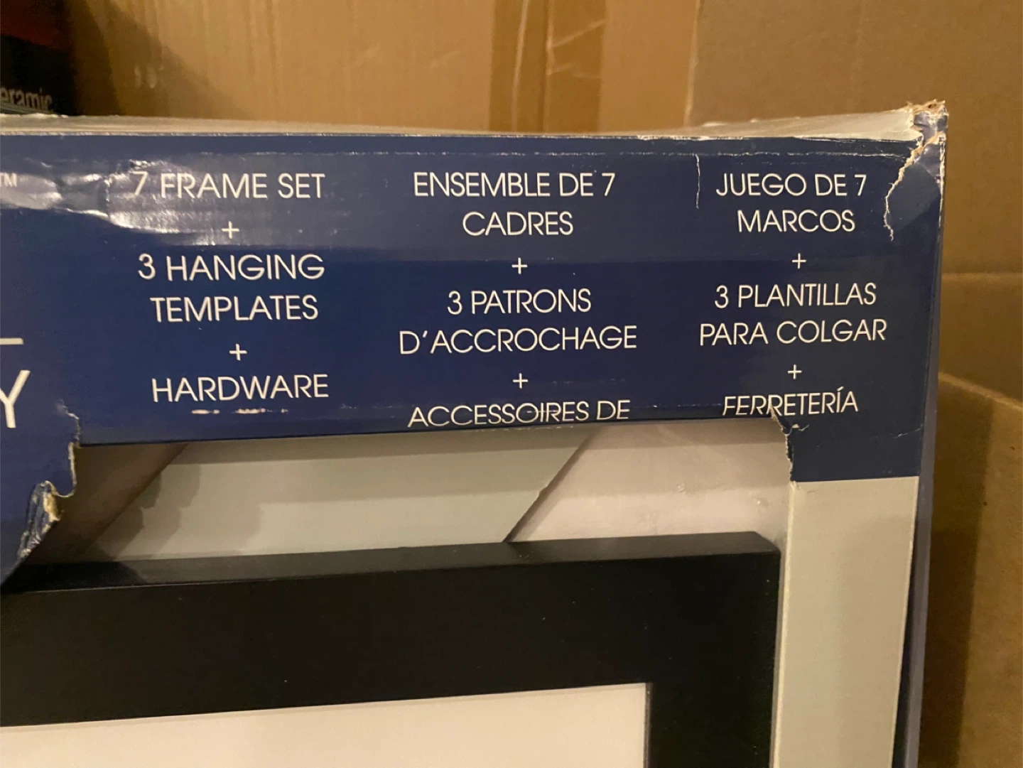 Gallery Perfect 7 Piece Black Frame Set with Hanging Templates - photo 3