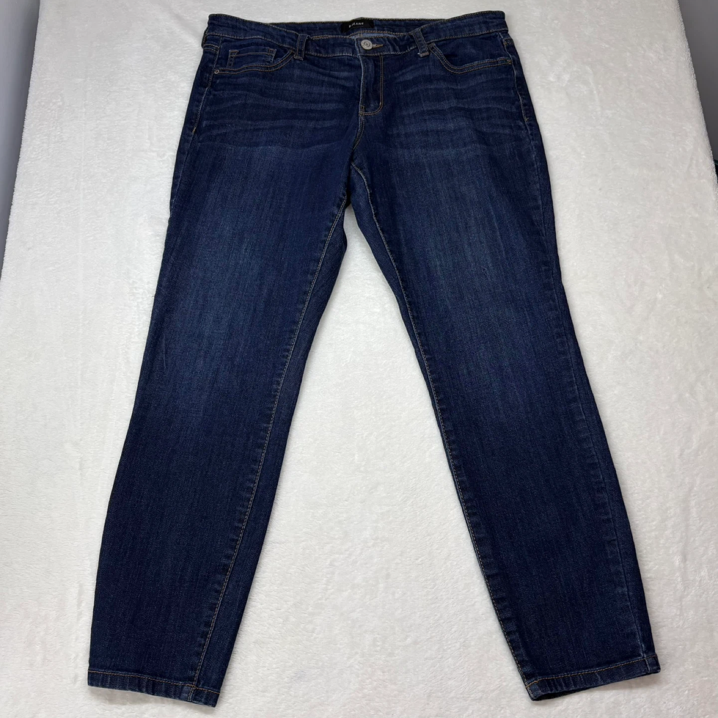 R Jeans Dark Wash Mid Rise Skinny Stretch Denim Jeans Sz 31 - photo 2
