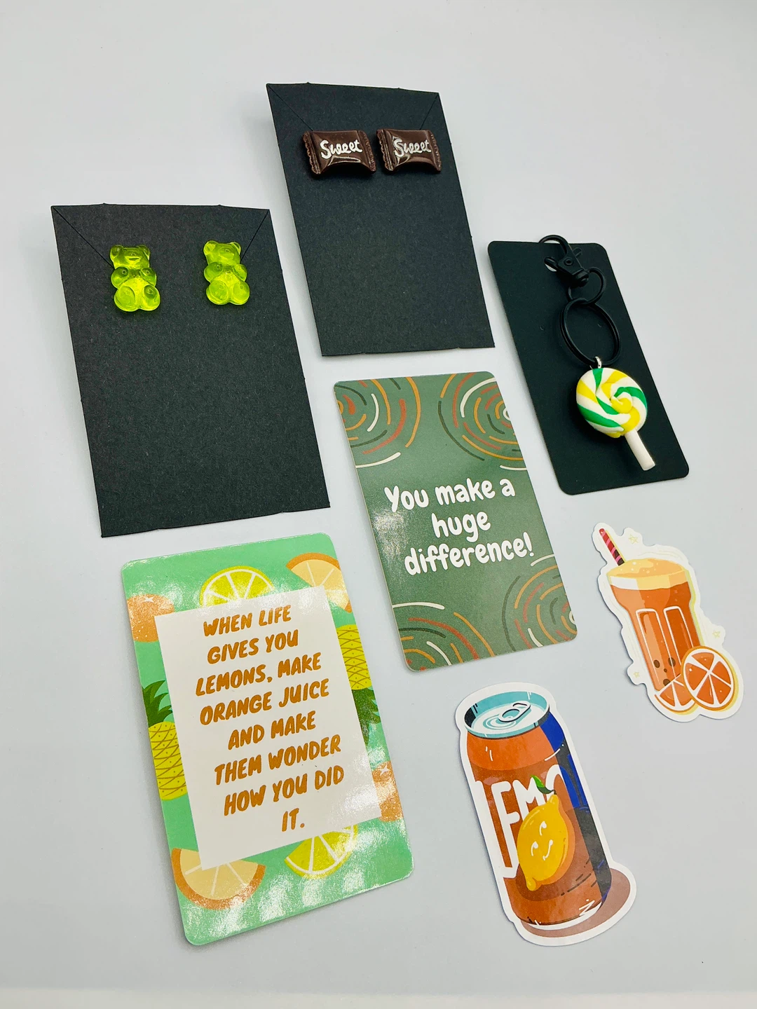 Theme Gift Boxes – Earrings, Keychain & Stickers ✨ - photo 4