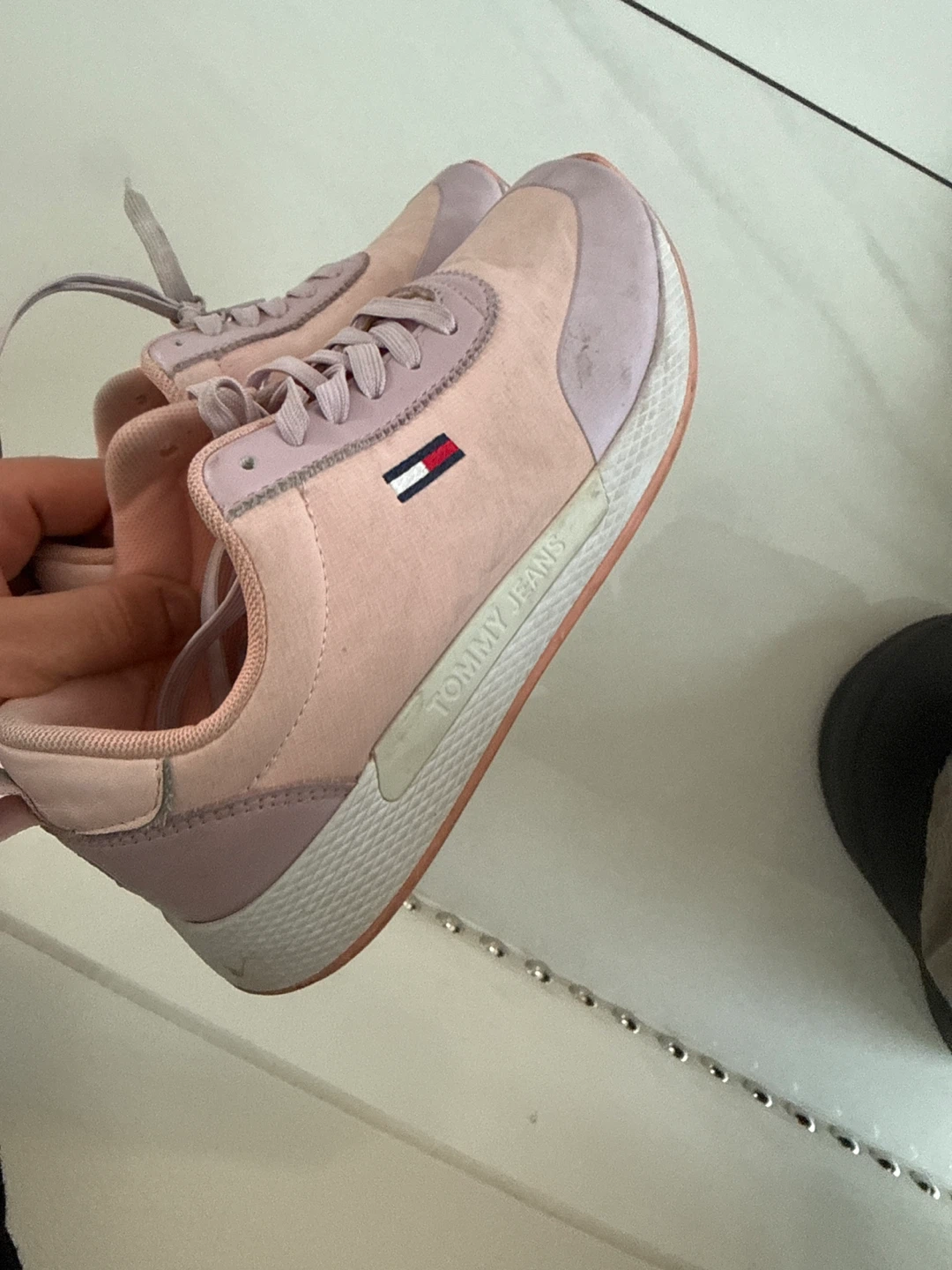 Tommy Jeans Pink Sneakers