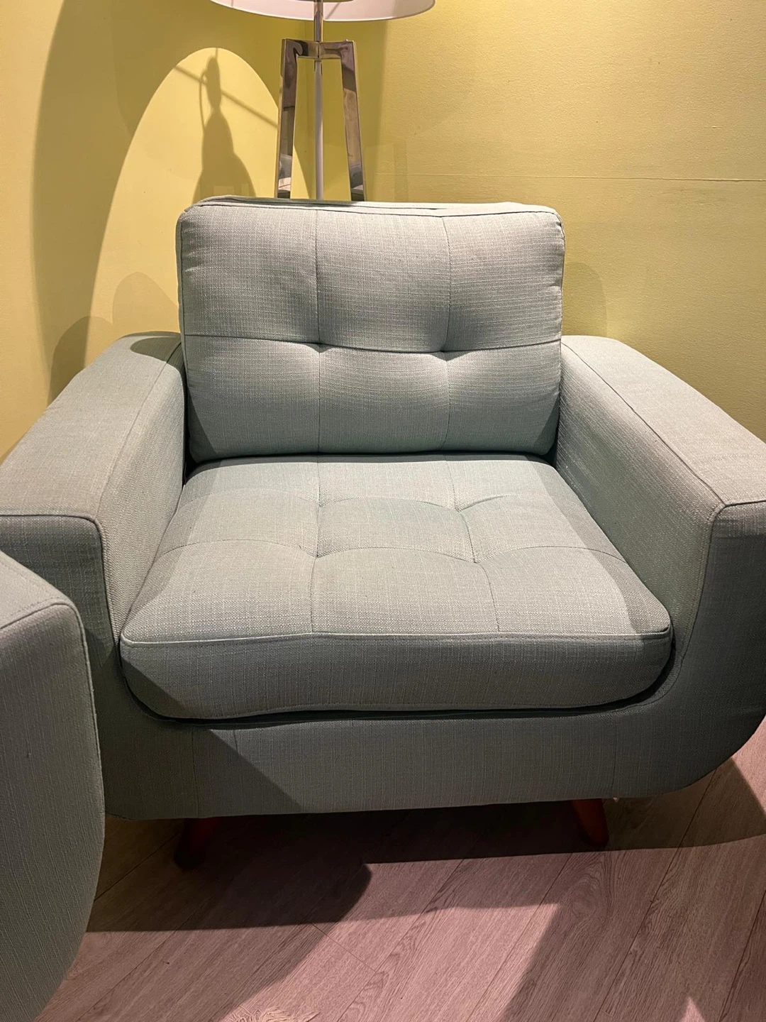 Teal Tufted Accent Chair